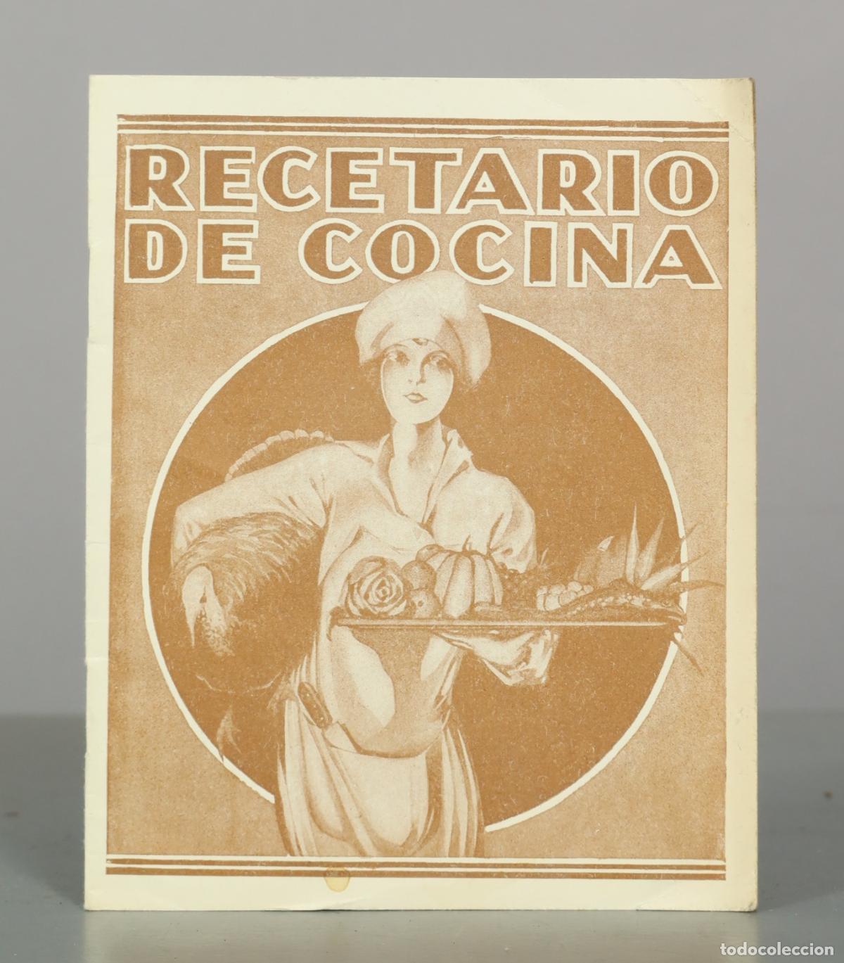 Libri antichi: Recetario de cocina - Regalo de Aceite Giralda