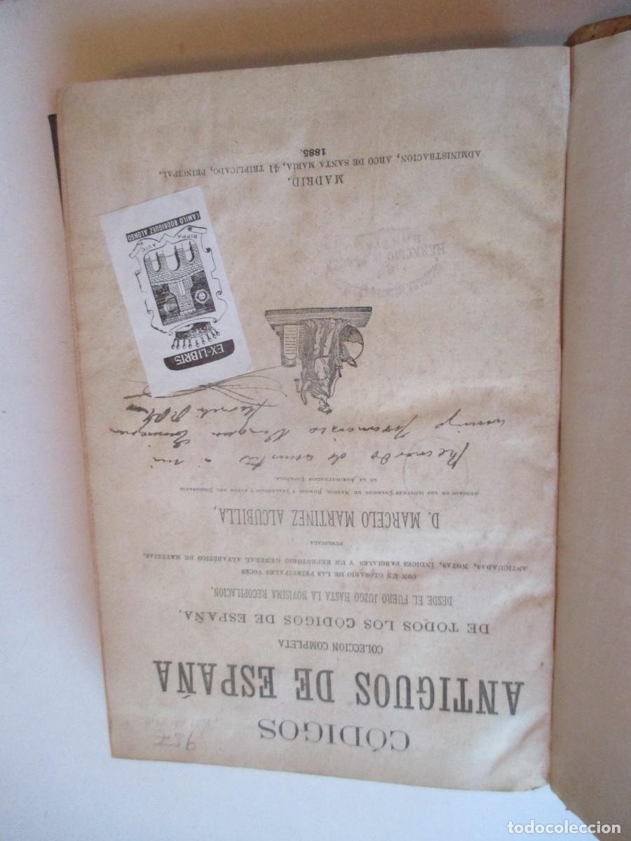 Libros antiguos: C&oacute;digos antiguos de Espa&ntilde;a W41545 - Foto 3