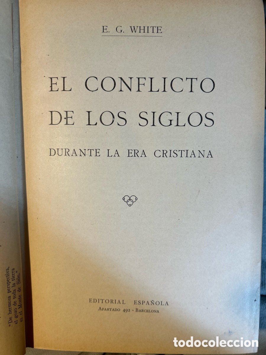 Libros antiguos: EL CONFLICTO DE LOS SIGLOS - WITHE - A6 - Foto 3
