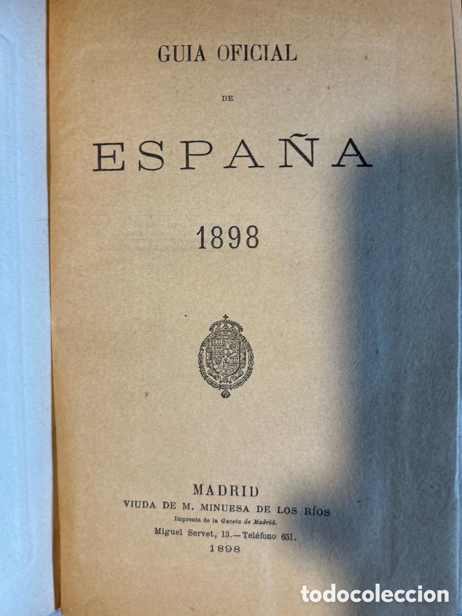 Libros antiguos: GUIA OFICIAL DE ESPA&Ntilde;A 1898 -A6 - Foto 4