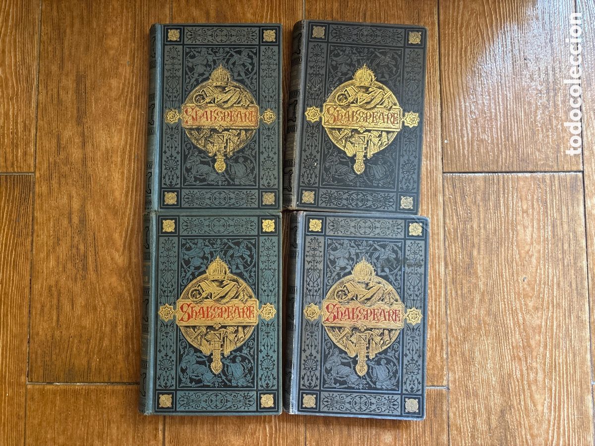Libros antiguos: DRAMAS DE SHAKSPEARE SHAKESPEARE 4 TOMOS SERIE COMPLETA BIBLIOTEXA ARTE Y LETRAS - 1881