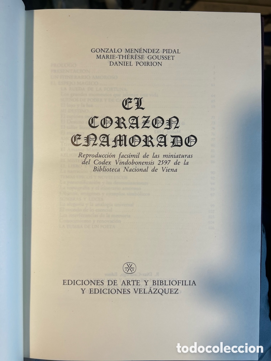 Libros antiguos: EL CORAZON ENAMORADO FACSIMIL - A6 - Foto 3