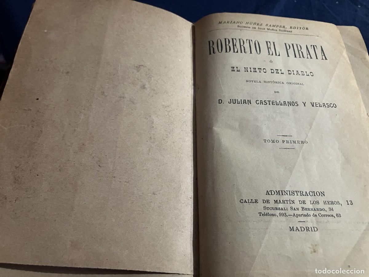 Libros antiguos: ROBERTO EL PIRATA O EL NIETO DEL DIABLO. - Foto 6