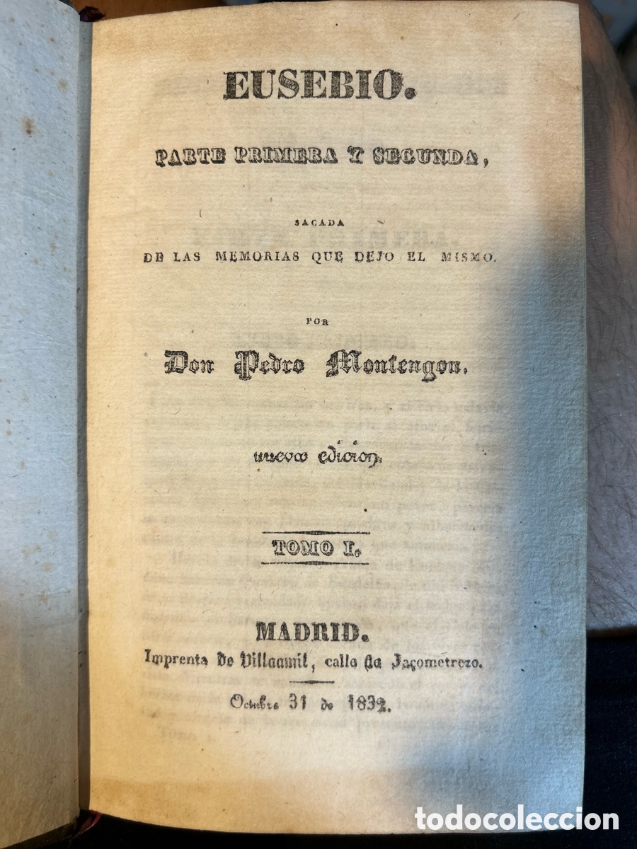 Libros antiguos: EUSEBIO - PEDRO MONTEGON - A6 - Foto 3