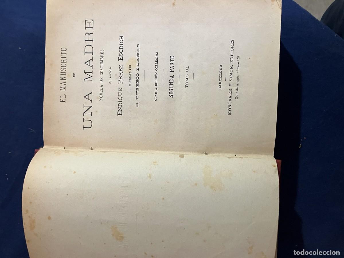 Libros antiguos: EL MANUSCRITO DE UNA MADRE - Foto 9