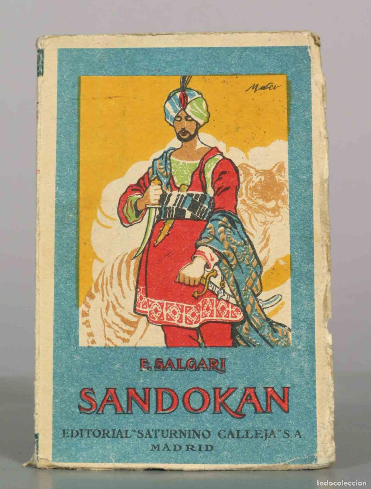 Libros antiguos: Sandokan - Emilio Salgari - Editorial Saturnino Calleja