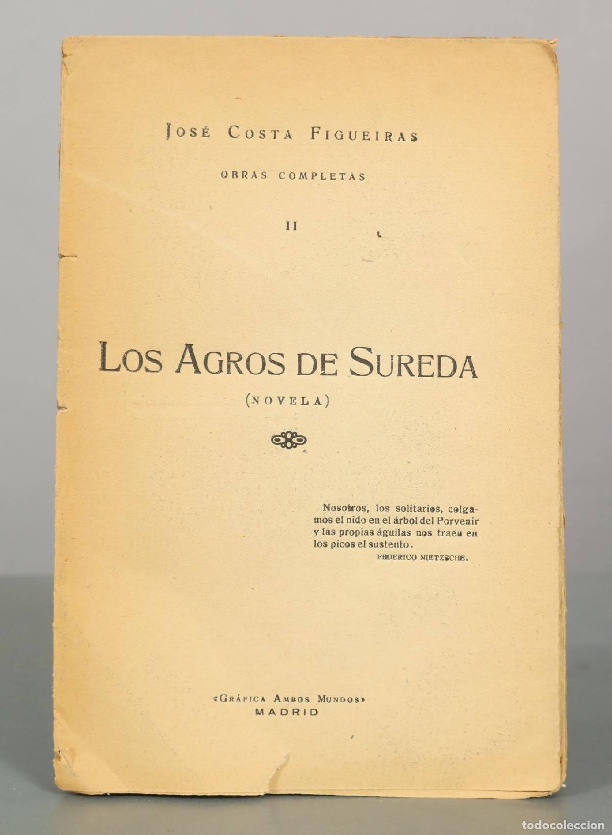 Libros antiguos: LOS AGROS DE SUREDA. JOSE COSTA FIGUEIRAS