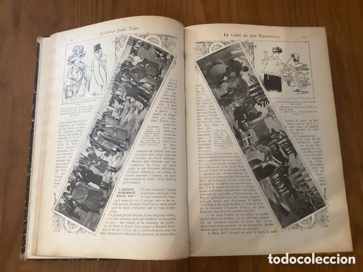 Libros antiguos: Revista LECTURES POUR TOUS 1911. Tomo Encuadernado Ilustrado