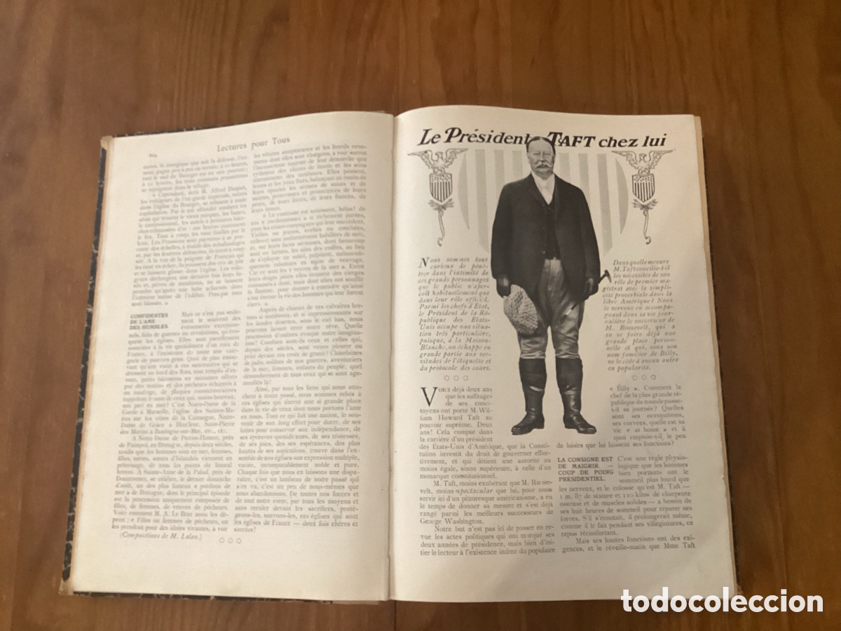 Libros antiguos: Revista LECTURES POUR TOUS 1911. Tomo Encuadernado Ilustrado