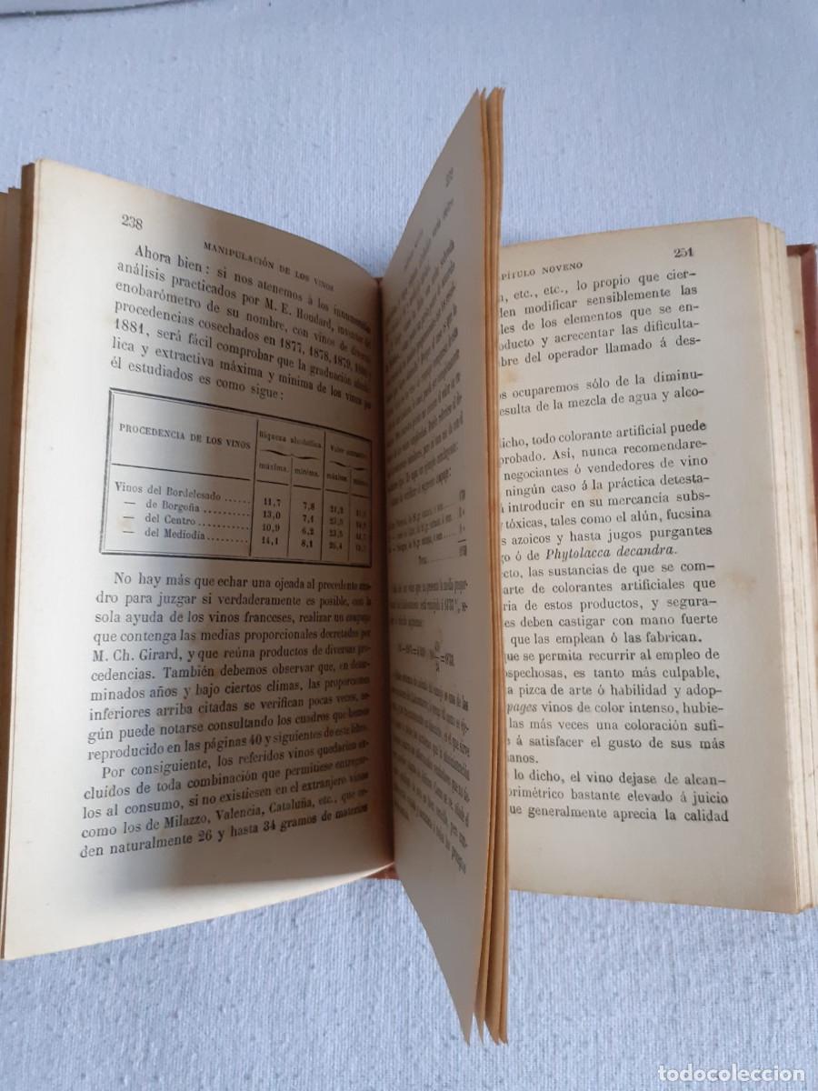 Libros antiguos: Manipulaci&oacute;n de los Vinos. Ed. Garnier - Foto 10
