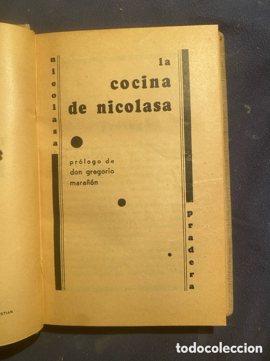 Libros antiguos: NICOLASA PRADERA: - LA COCINA DE NICOLASA - (1935) - Foto 3