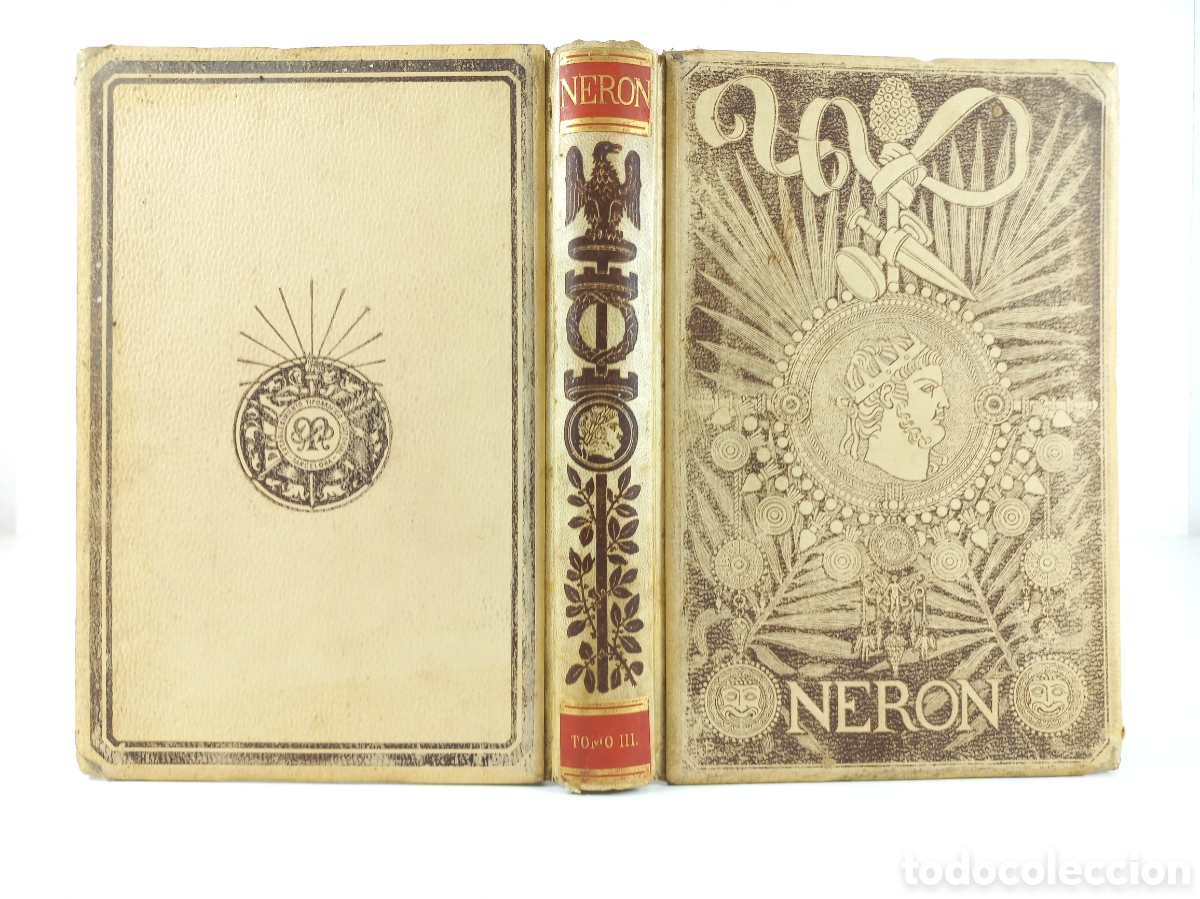 Libros antiguos: Ner&oacute;n III. Emilio Castelar. Montaner y Simon Editores, 1893. Ilustrado.