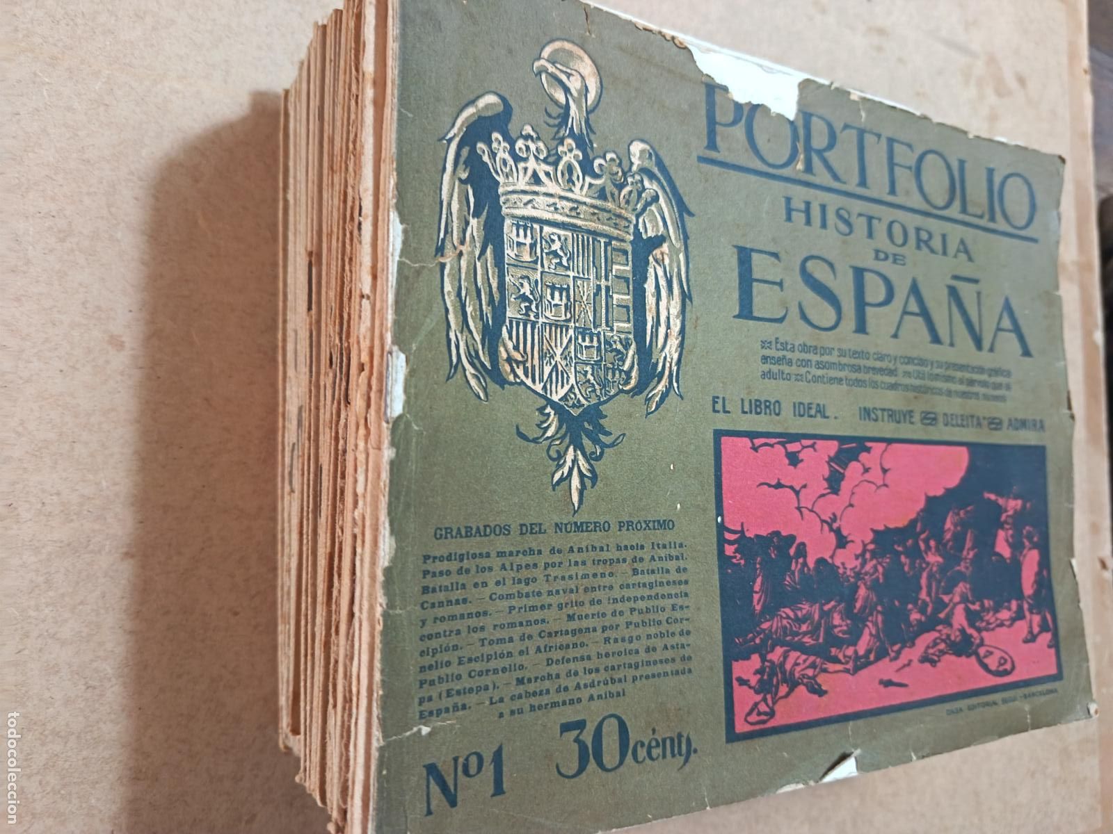 Libros antiguos: LOTE DE 90 EJEMPLARES DE PORTFOLIO HISTORIA DE ESPA&Ntilde;A. ED. M. SEGU&Iacute;. VER FOTOS.