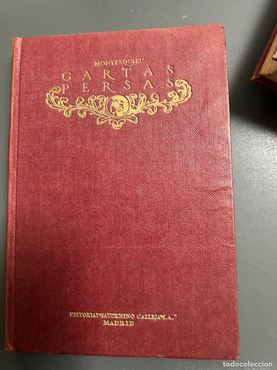 Libros antiguos: CARTAS PERSAS. MONTESQUIEU. TRADUCCI&Oacute;N J. MARCHENA. 1925.