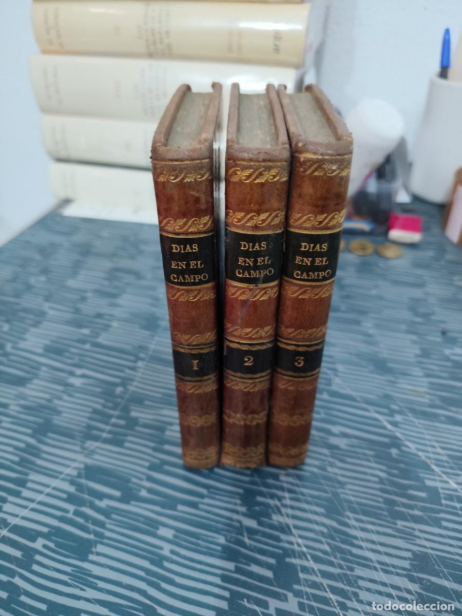 Libros antiguos: DIAS EN EL CAMPO O LA PINTURA DE UNA BUENA FAMILIA,M.DUCRAY DUMINIL,3 TOMOS, CORU&Ntilde;A,1819,VER FOTOS.