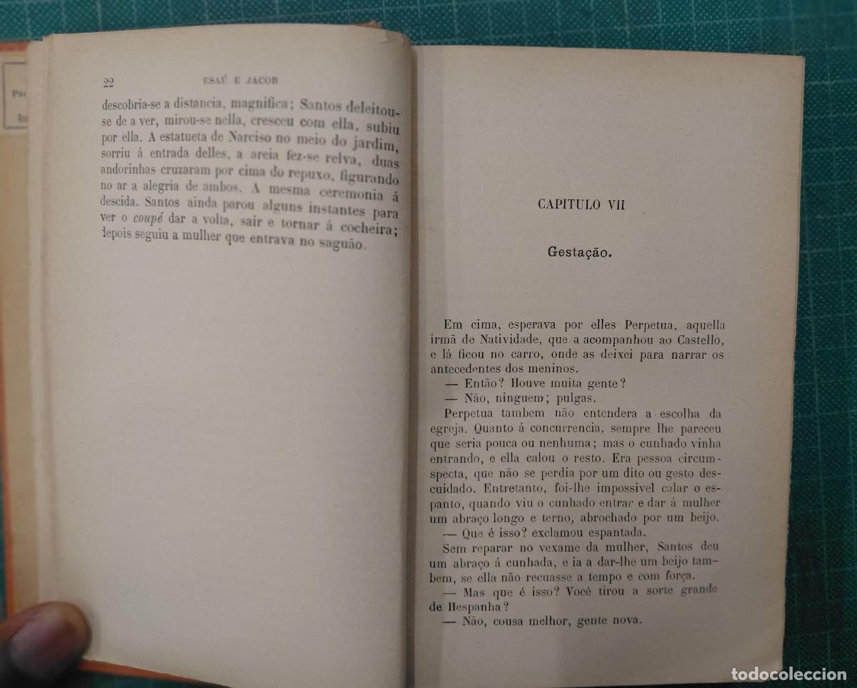 Libros antiguos: MACHADO DE ASSIS. (Joaquim Maria) - ESA&Uacute; E JACOB. - Foto 4