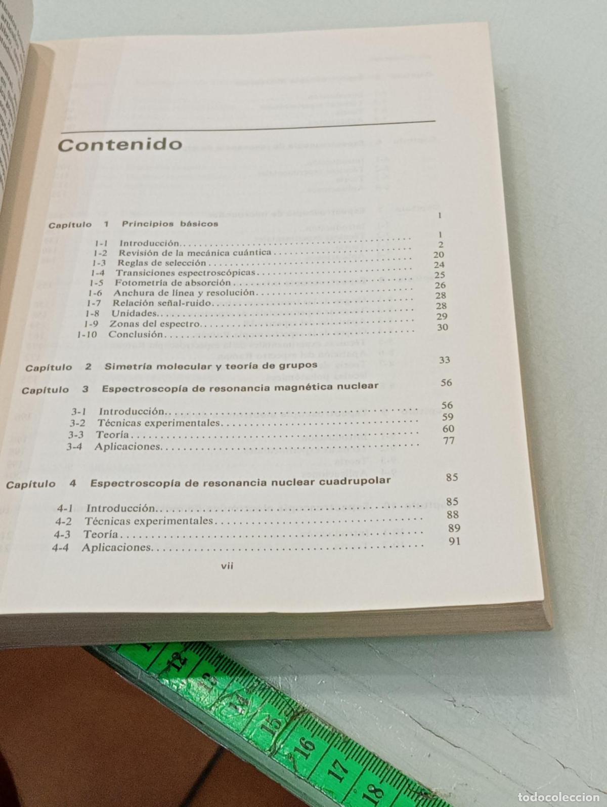Libros antiguos: Principios b&aacute;sicos de espectroscop&iacute;a - Chang, Raymond - Foto 4