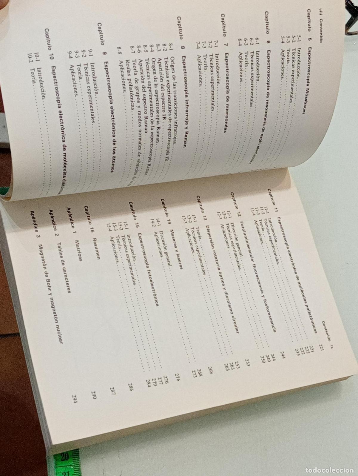 Libros antiguos: Principios b&aacute;sicos de espectroscop&iacute;a - Chang, Raymond - Foto 5