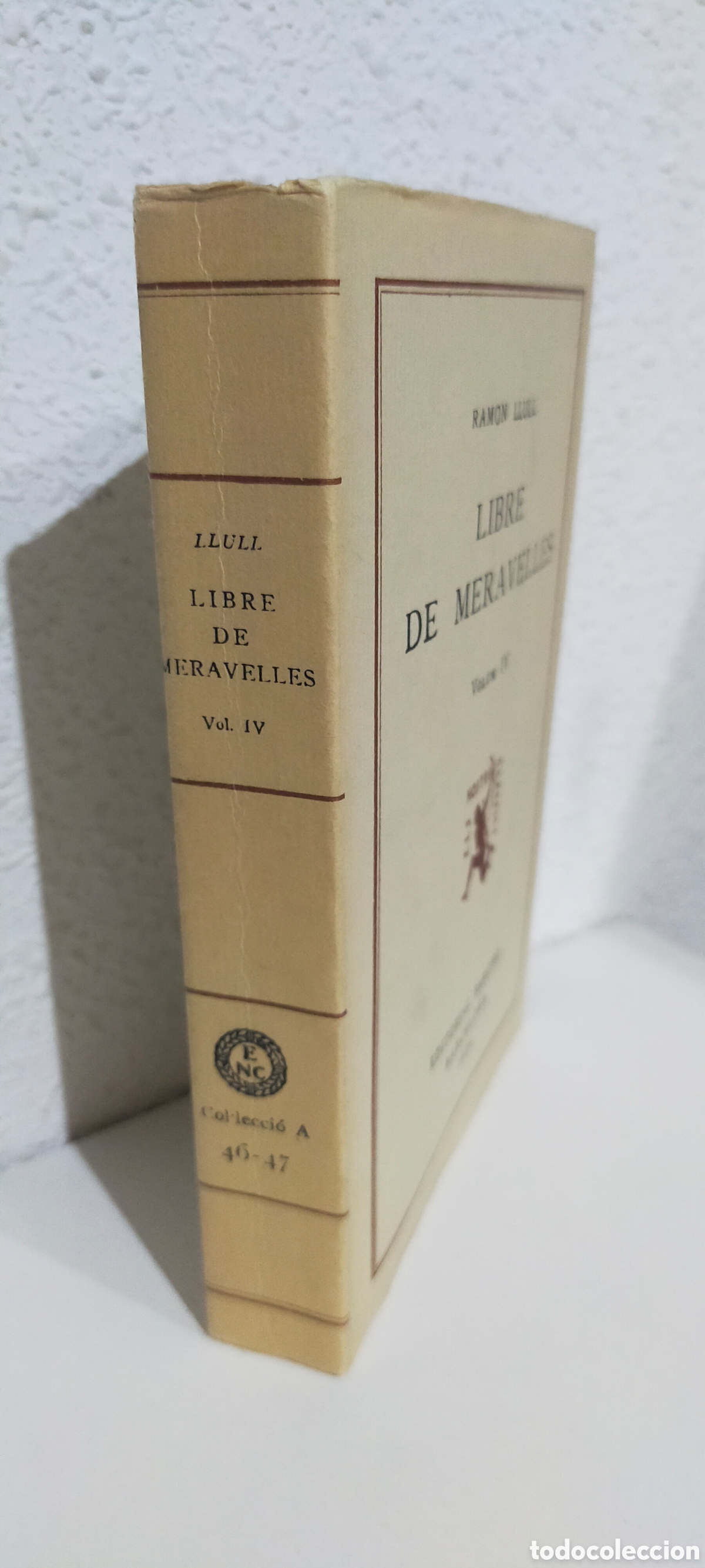 Libros antiguos: Libre de meravelles, volum IV, Llull - Foto 3