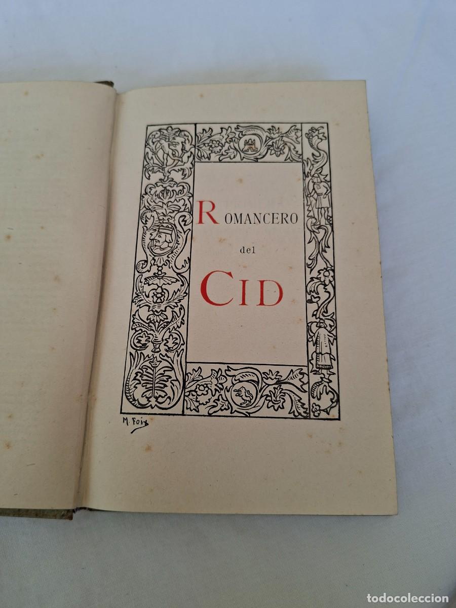 Libros antiguos: ROMANCERO SELECTO DEL CID - Foto 3