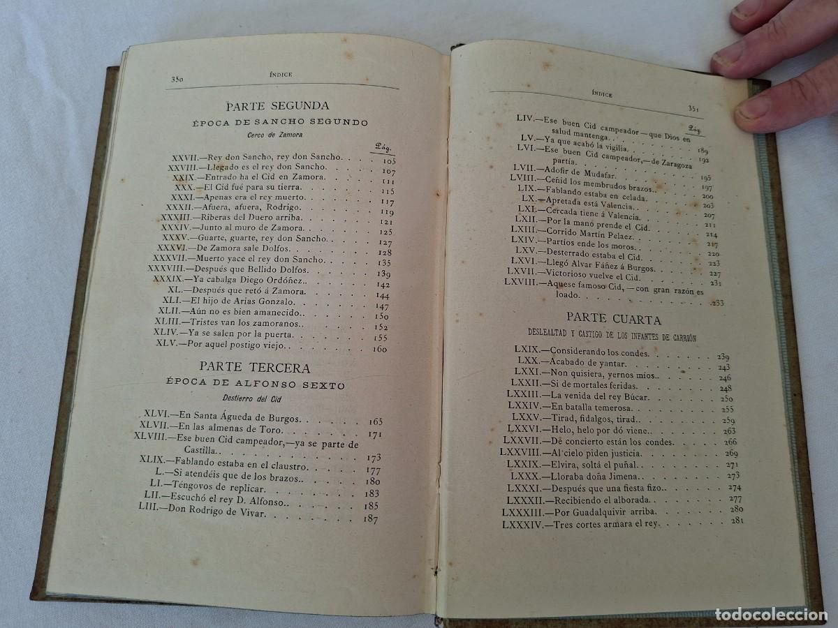 Libros antiguos: ROMANCERO SELECTO DEL CID - Foto 9