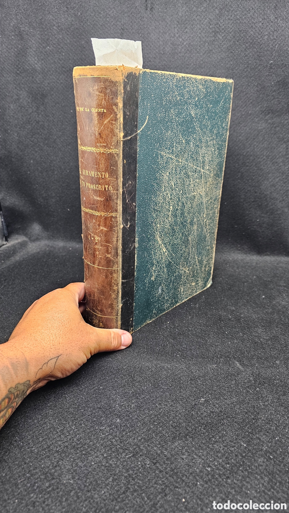 Libros antiguos: El juramento de un proscrito siglo XIX - Foto 3