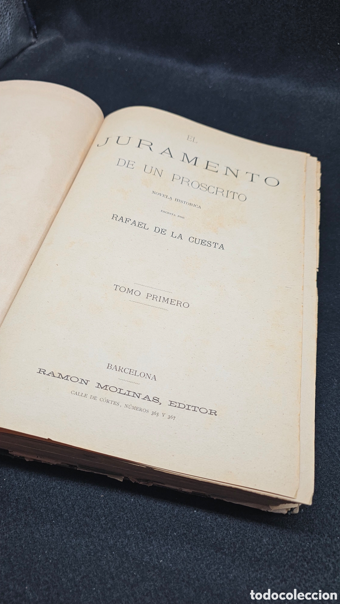 Libros antiguos: El juramento de un proscrito siglo XIX - Foto 4
