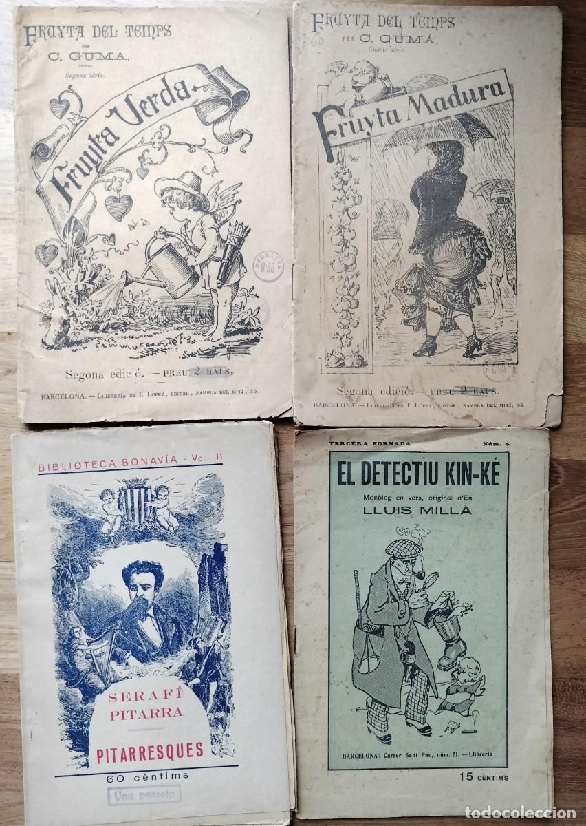 Libros antiguos: LOTE 4 LIBROS EN CATAL&Aacute;N - FRUYTA VERDA - FRUYTA MADURA -SERAF&Iacute; PITARRA - LLUIS MILL&Agrave;.