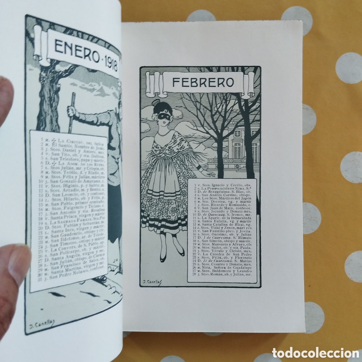 Libros antiguos: ALMANAQUE 1918 INSTITUTO CATAL&Aacute;N DE LAS ARTES DEL LIBRO - Foto 5