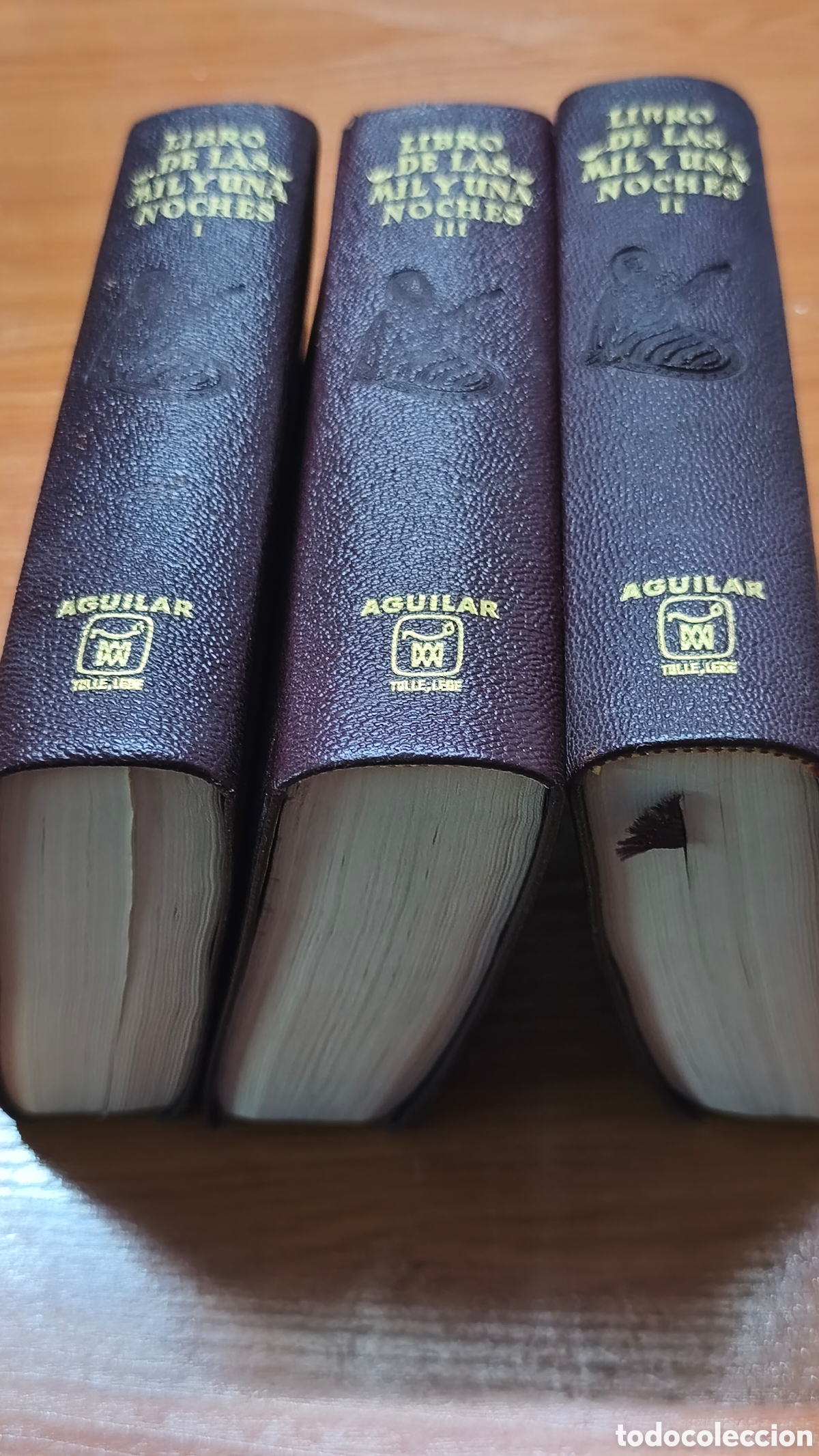 Libros antiguos: 3 Vol&uacute;menes de &rdquo;Libro de las Mil y Una Noches&rdquo; - Foto 2