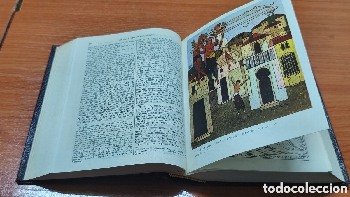 Libros antiguos: 3 Vol&uacute;menes de &rdquo;Libro de las Mil y Una Noches&rdquo; - Foto 5