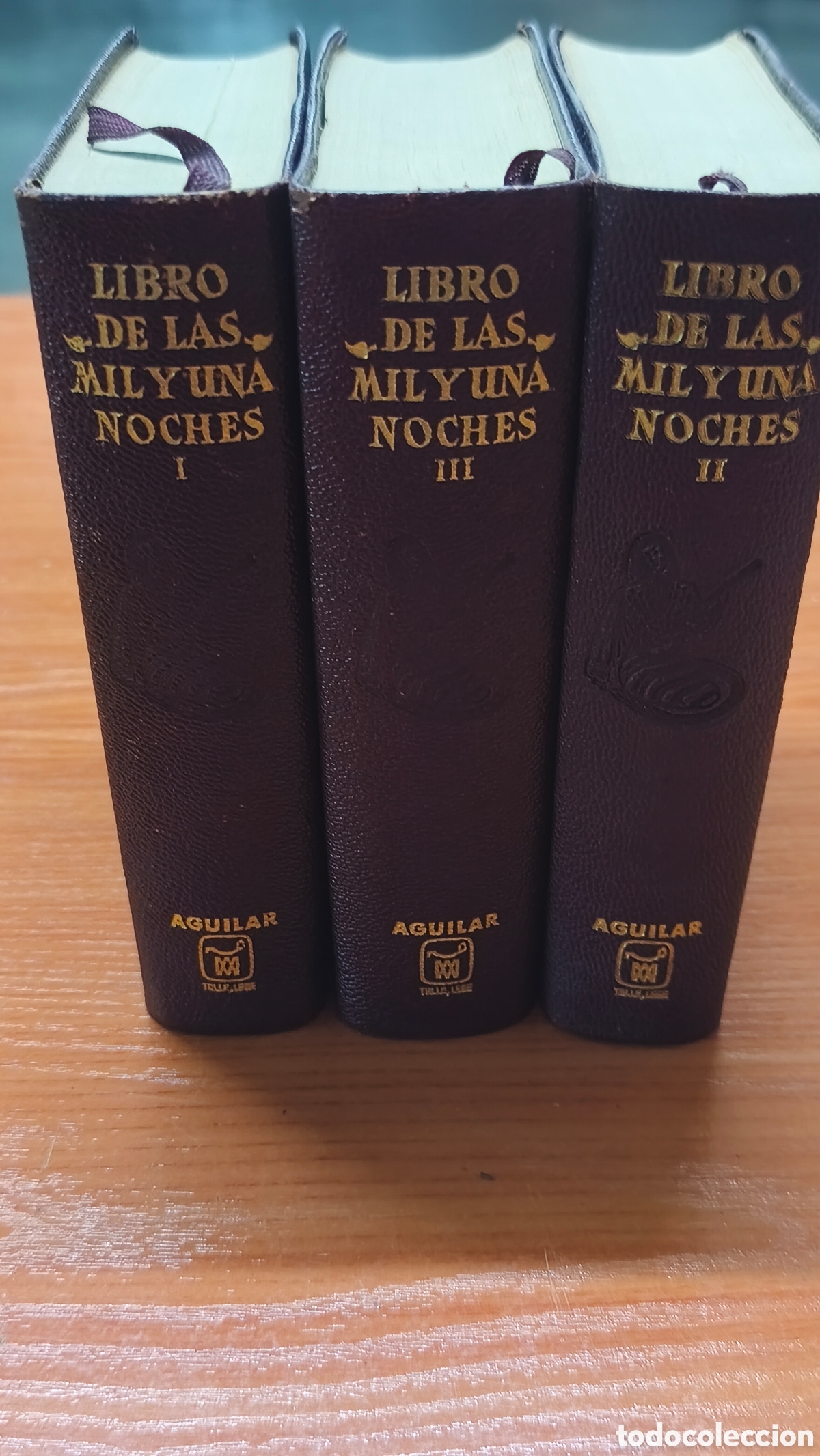 Libros antiguos: 3 Vol&uacute;menes de &rdquo;Libro de las Mil y Una Noches&rdquo;