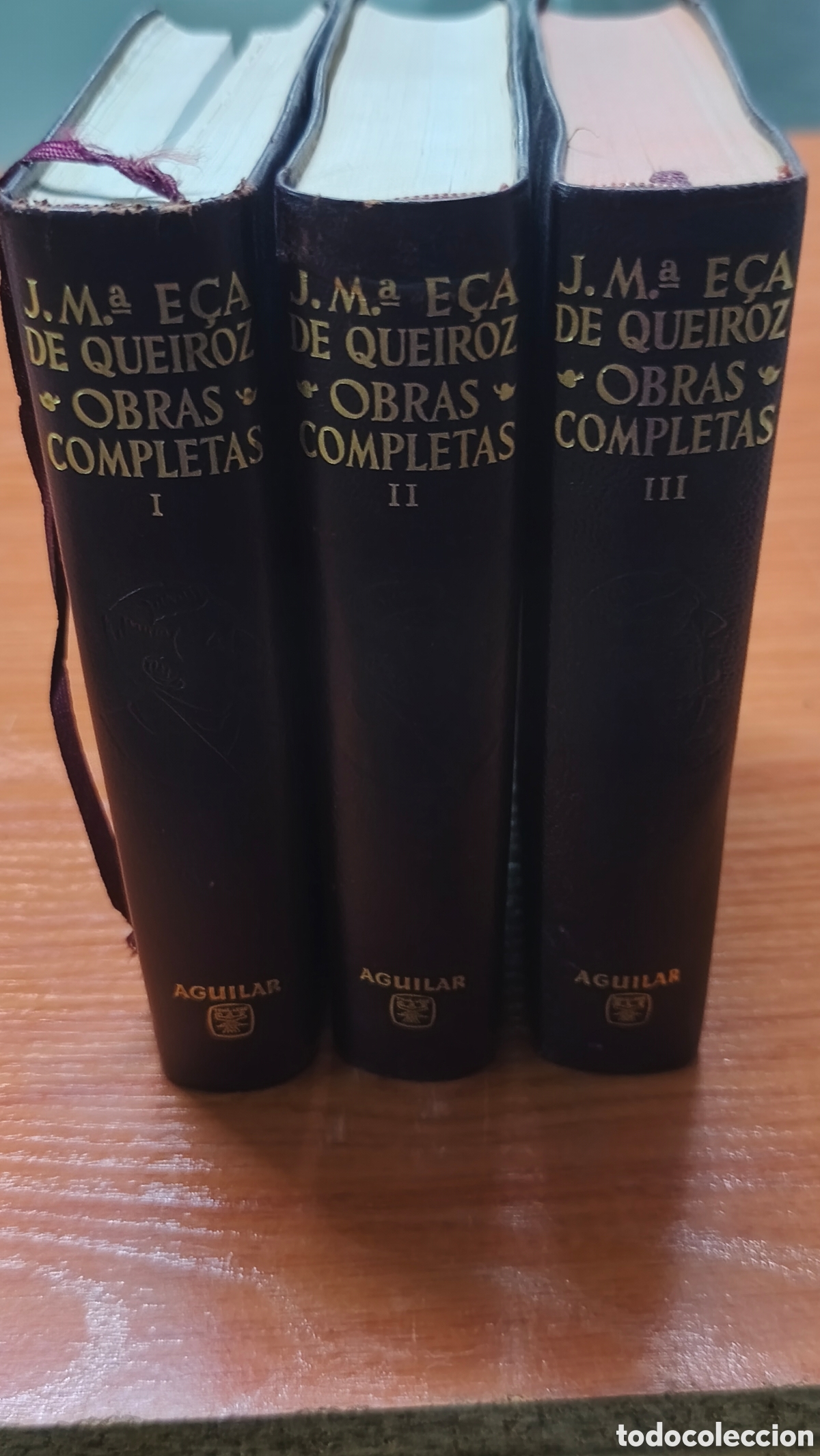 Libros antiguos: 3 Vol&uacute;menes &rdquo;Obras Completas&rdquo; de JM Eva Dequeiroz