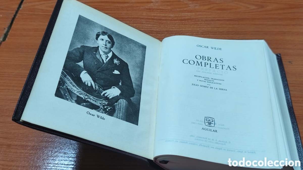 Libros antiguos: Volumen &rdquo;Obras Completas&rdquo; de &Oacute;scar Wilde - Foto 3
