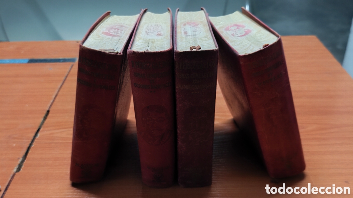 Libros antiguos: 4 Vol&uacute;menes &rdquo;Obras Completas&rdquo; de Benito P&eacute;rez Galdos