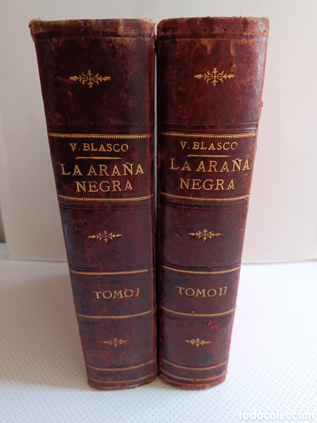 Libros antiguos: La ara&ntilde;a negra 2 Tomos Blasco Ib&aacute;&ntilde;ez a&ntilde;o 1893