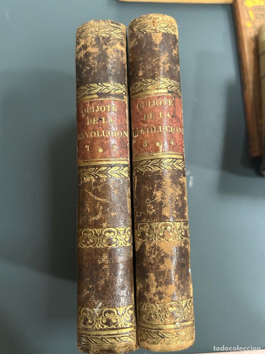 Libros antiguos: EL QUIJOTE DE LA REVOLUCI&Oacute;N. JUAN FRANCISCO DE SI&Ntilde;ERIZ. 1841. 4 TOMOS EN DOS VOL&Uacute;MENES.