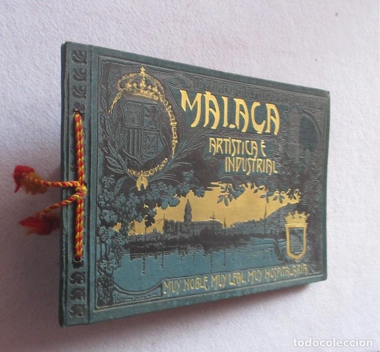 Libros antiguos: MALAGA ARTISTICA E INDUSTRIAL - ALBUM DE FOTOGRAF&Iacute;AS CON UN RESUMEN HISTORICO DE LA CIUDAD - 1909
