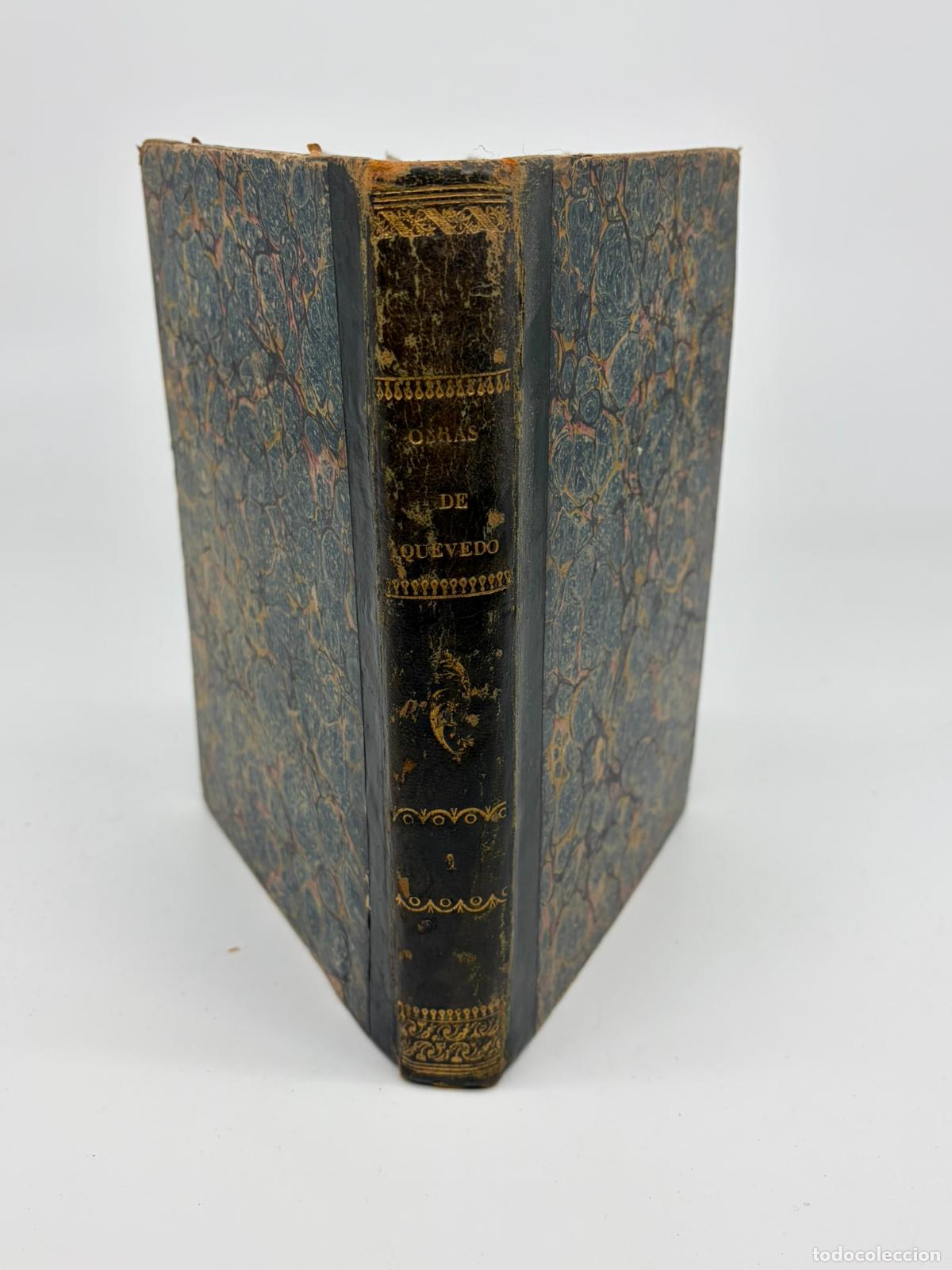 Libros antiguos: QUEVEDO - OBRAS - TOMO I - PRIMERA EDICI&Oacute;N ILUSTRADA - MADRID 1840 -