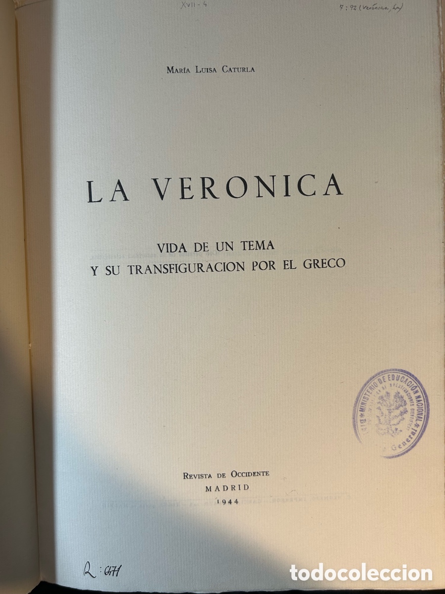 Libros antiguos: LA VERONICA - MARIA LUISA CATURLA -B6 - Foto 5