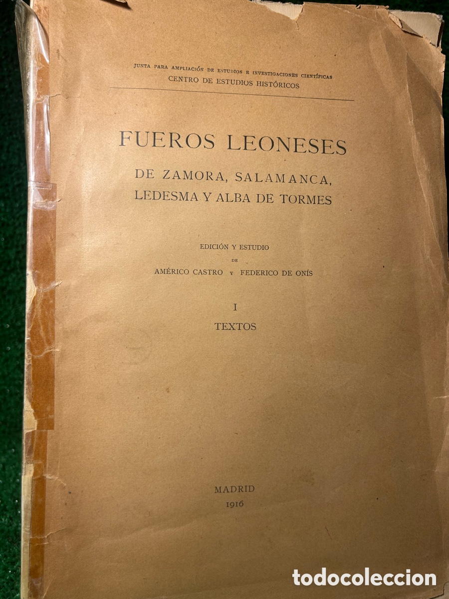 Libros antiguos: FUEROS LEONENSES - AMERICO CASTRO -B6 - Foto 2