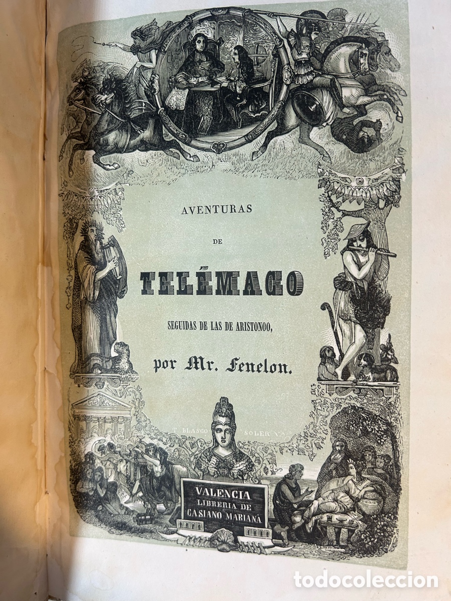 Libros antiguos: AVENTURAS DE TELEMACO - FENELON -B6 - Foto 6