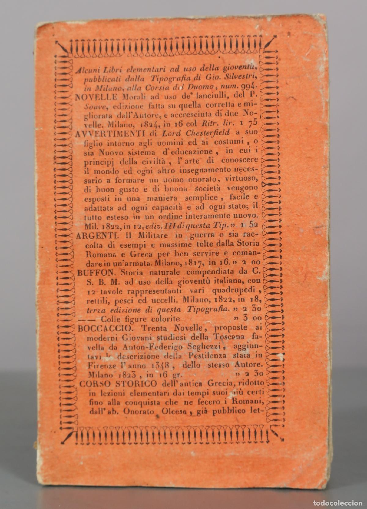 Libros antiguos: Novelle - Franco Sacchetti - Giovanni Silvestri. VOL III. 1815