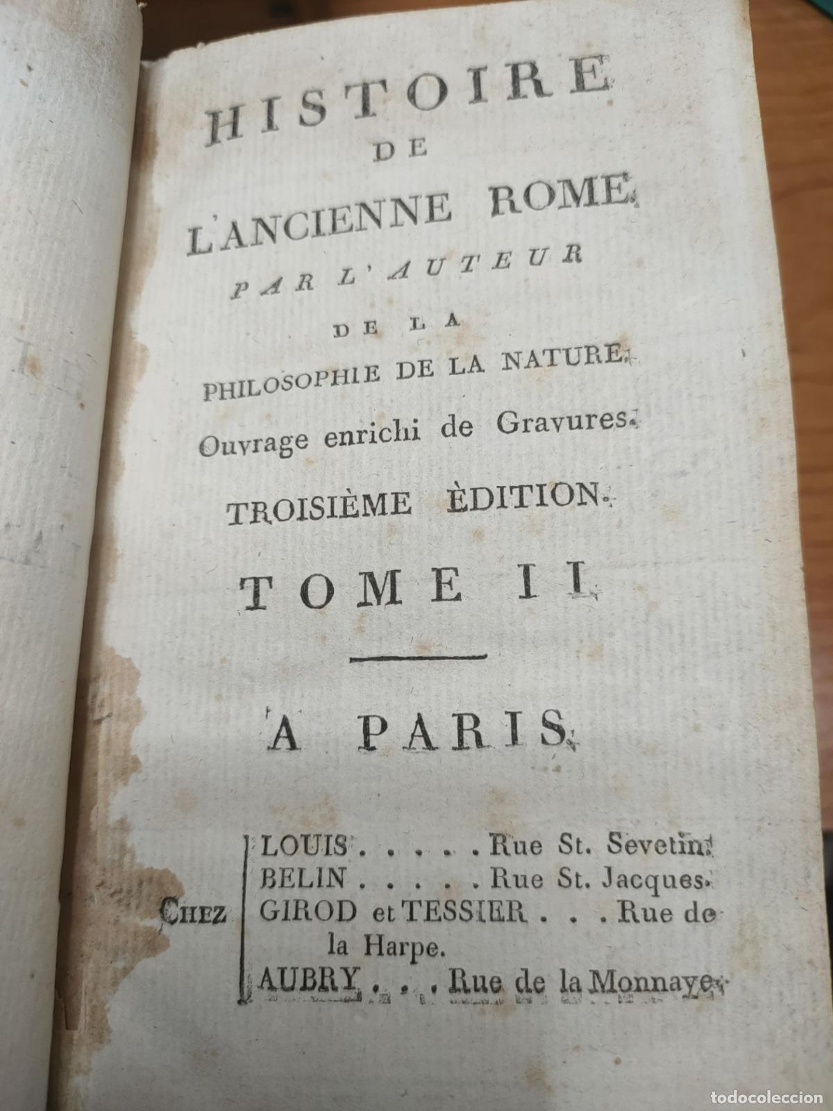 Libros antiguos: Histoire de lancienne Rome - Tome II - Foto 2