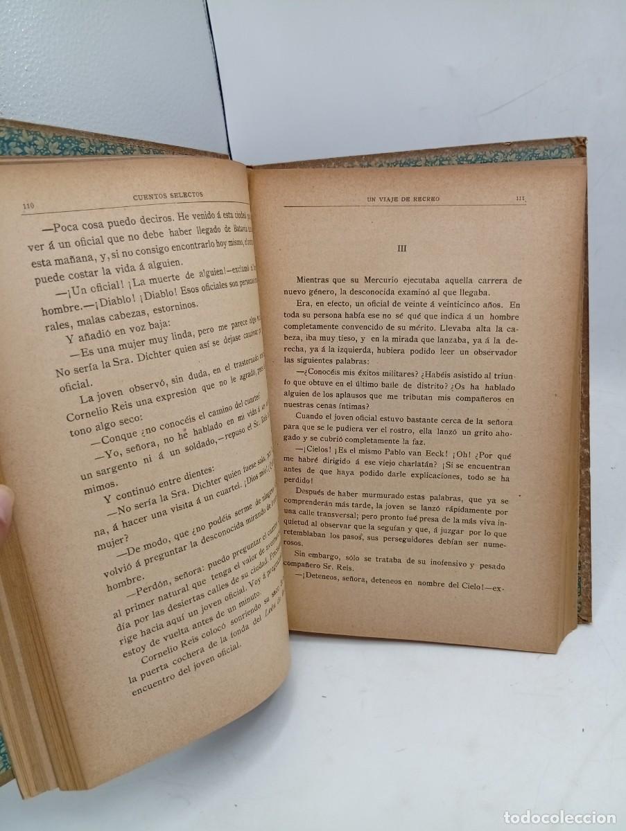 Libros antiguos: CUENTOS SELECTOS. EDITORIAL RAMON MOLINAS. 190?. PAGS : 402. LEER. - Foto 3