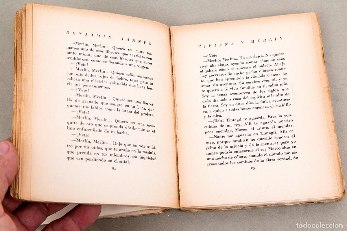Libros antiguos: BENJAM&Iacute;N JARN&Eacute;S - VIVIANA Y MERLIN - 1930 - Foto 4