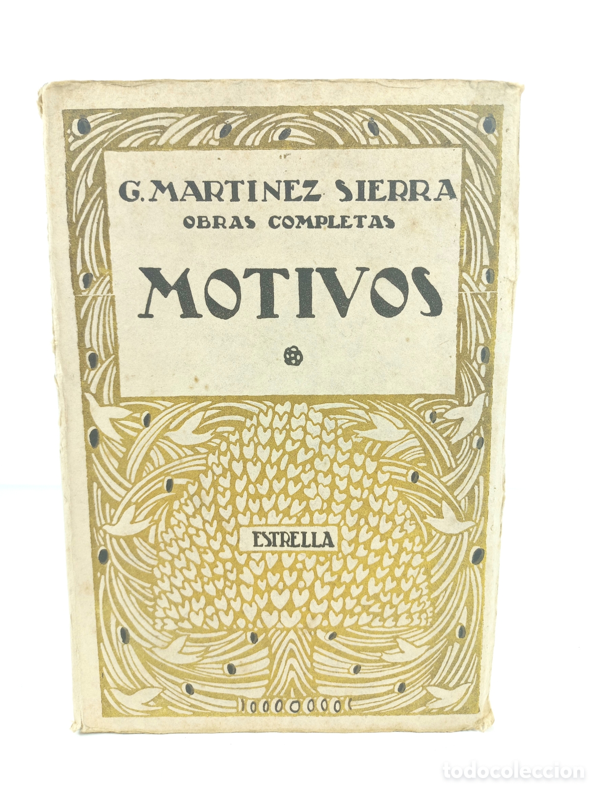 Libros antiguos: Motivos. Gregorio Mart&iacute;nez Sierra. Calleja, colecci&oacute;n Estrella, 1920.