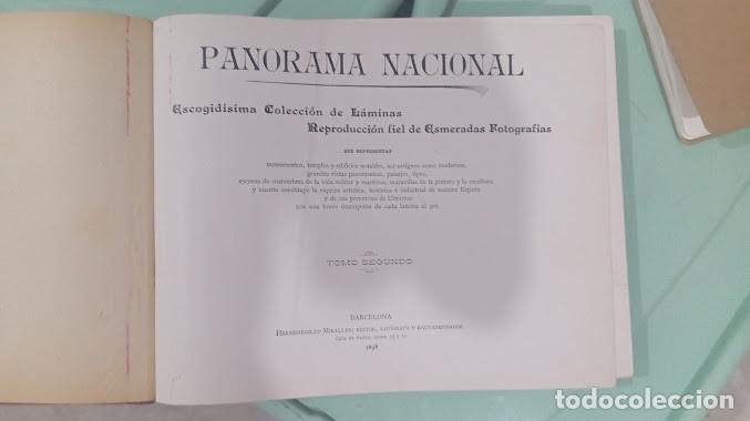 Libros antiguos: Panorama nacional Escogid&iacute;sima colecci&oacute;n de l&aacute;minas Tomo II. 1898