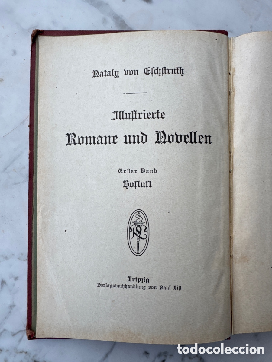 Libros antiguos: Hofluft / Roman von Nataly von Eschstruth. 2 B&auml;nde in 1 Band. ORIGINAL 1890