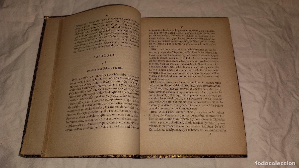 Libros antiguos: CONSTITUCIONES DE LAS MONJAS DE LA ORDEN DE SAN GERONIMO - A&Ntilde;O 1883 - EXCEPCIONAL - Foto 8